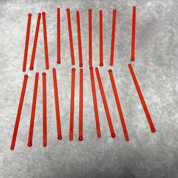 Colorful Plastic Stir Sticks Red Yellow & Blue 6" Long Bulk Set For Parties - Picture 2 of 5